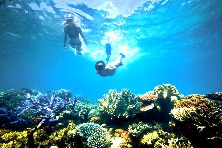 Snorkeling in Blue Lagoon Padang Bai Bali : Snorkel in the clear blue waters