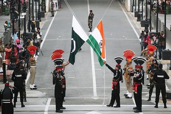 Wahga Border Flag Ceremony & Shalimar Garden Private Tour