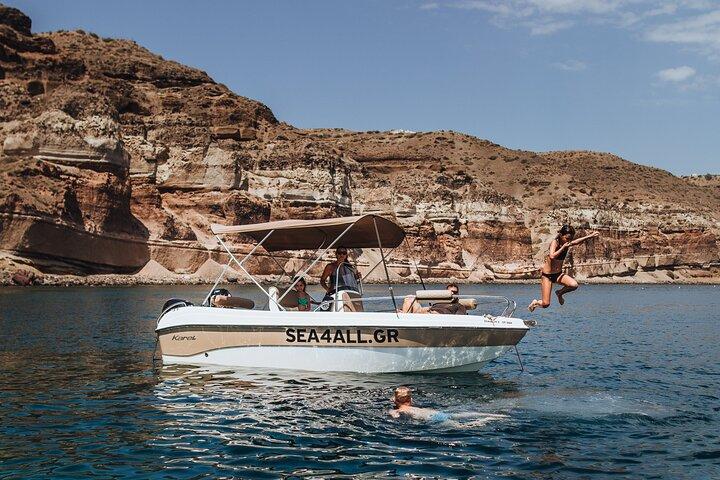 Santorini Rent a Boat Without License