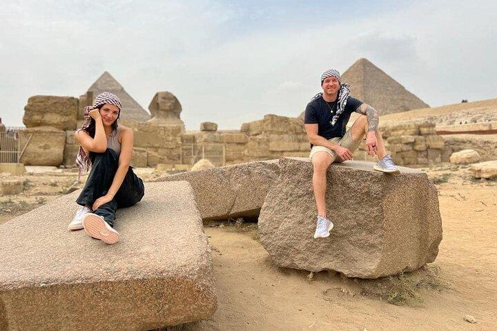 Private Tour Giza Pyramids,Sphinx,Memphis Saqqara Lunch&CamelRide