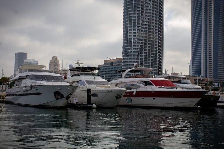 Marina Yacht Tour Dubai with Optional Breakfast or BBQ