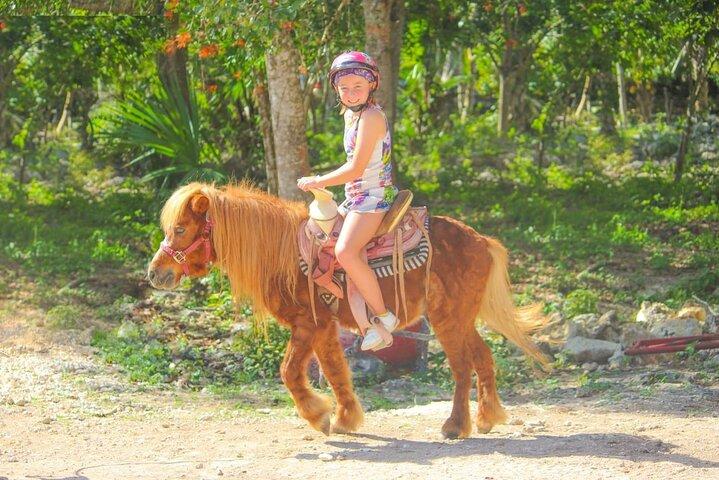 Horseback Riding, Cenote & Zipline Jungle Adventure