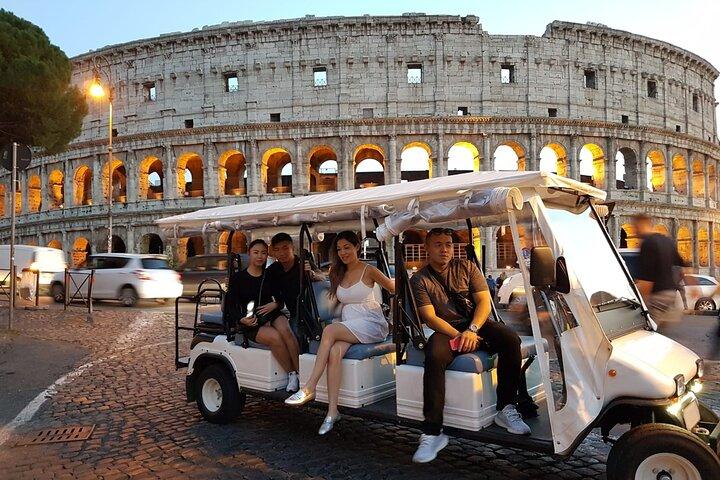 Rome by Night Private Golf Cart Tour-3 Hours