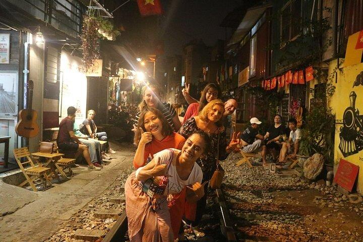 Walking Street Food Tour in Hanoi and Train Street