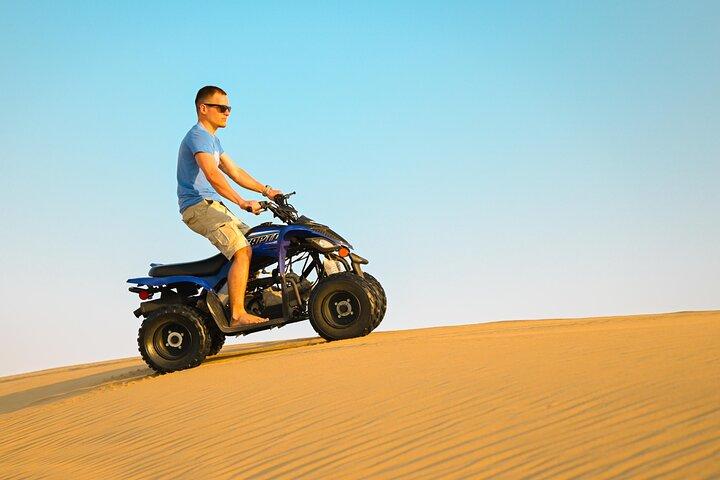 Abu Dhabi Evening Desert Safari - Private car Dune bashing & BBQ