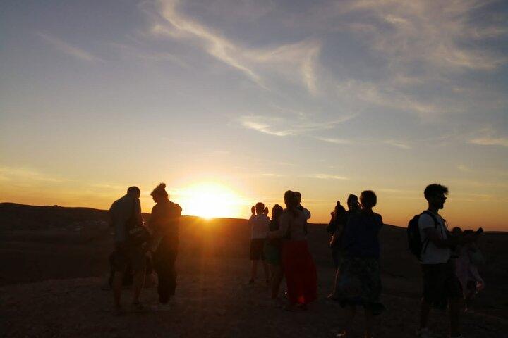 Magic Agafay Desert dinner and sunset view from Marrakech