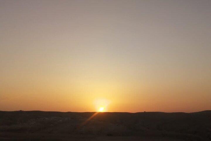 Magic Agafay Desert dinner and sunset view from Marrakech