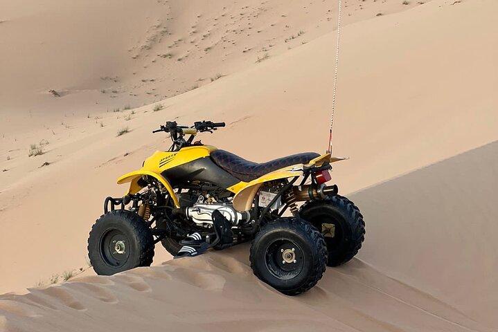 Abu Dhabi: 4-Hour Morning Safari with Camel Ride & Sand boarding