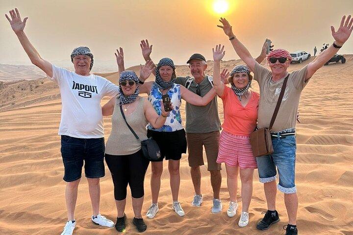 Dubai Private Family Desert Adventure Dinner, Camel, and Show