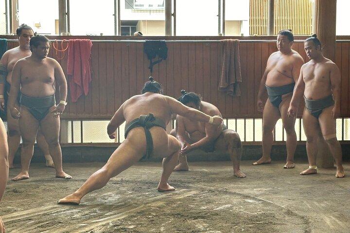 Tokyo: Visit Sumo Morning Practice with English Guide