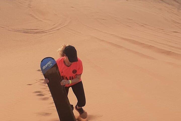Private Morning Desert Safari with Camel Ride Falcon Photos