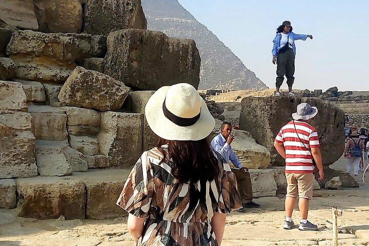 All inclusive private tour to giza pyramids sphinx and shoping