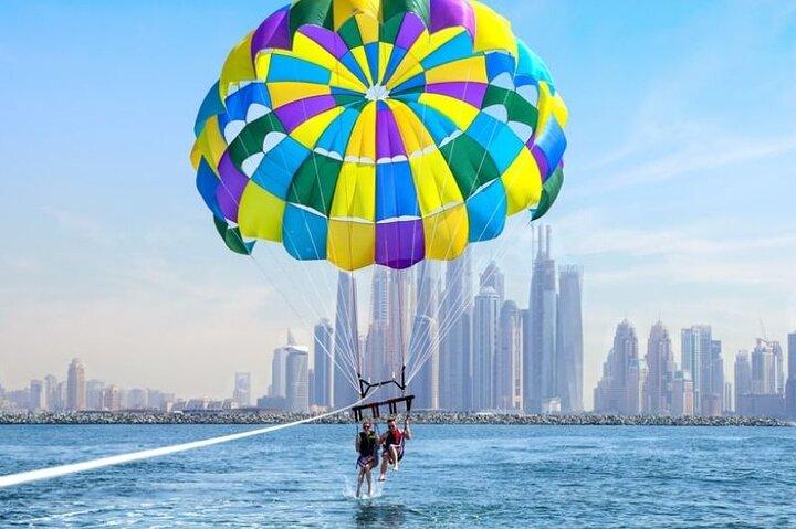 Parasailing in Dubai Burj View - With Transfer Option