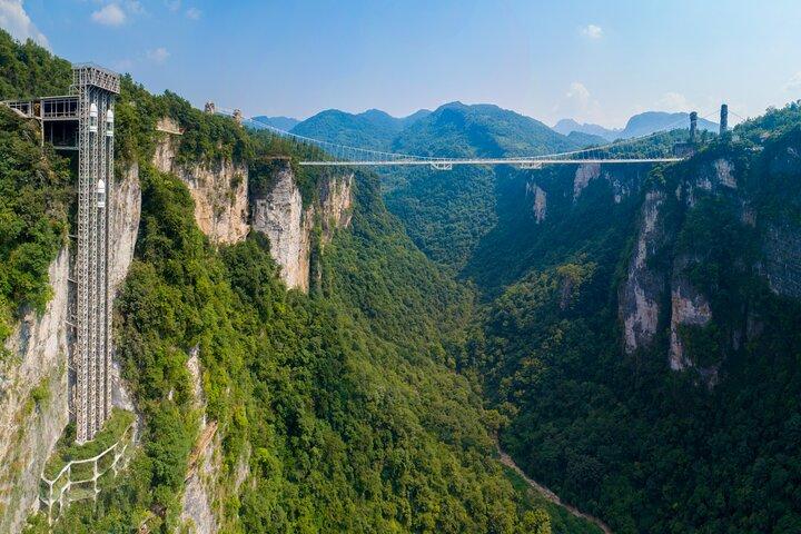 Entrance Tickets to Grand Canyon & Glass Bridge with Private Car Transfer From Zhangjiajie city hotel (Round Trip )