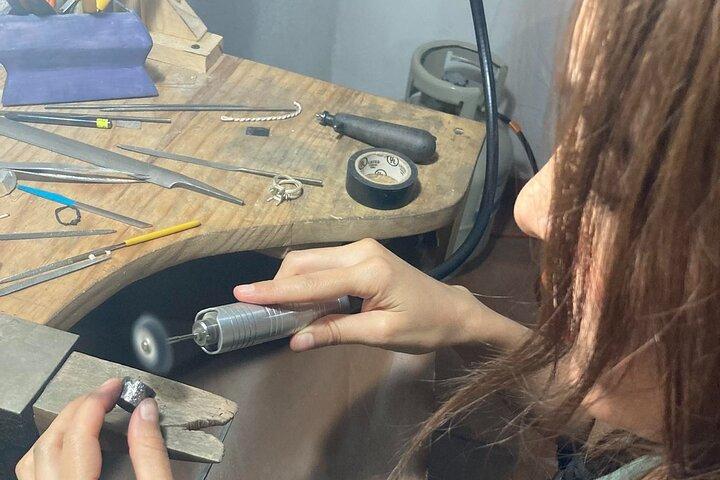 Make your own silver ring in a private jewelry workshop