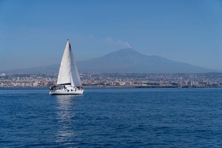 Catania boat tour along the coast with aperitif and snorkeling