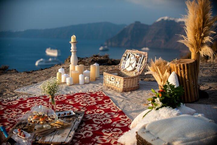 Wedding Proposal Sunset Private Picnic in Santorini