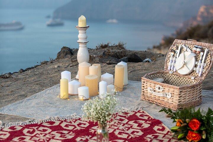 Wedding Proposal Sunset Private Picnic in Santorini