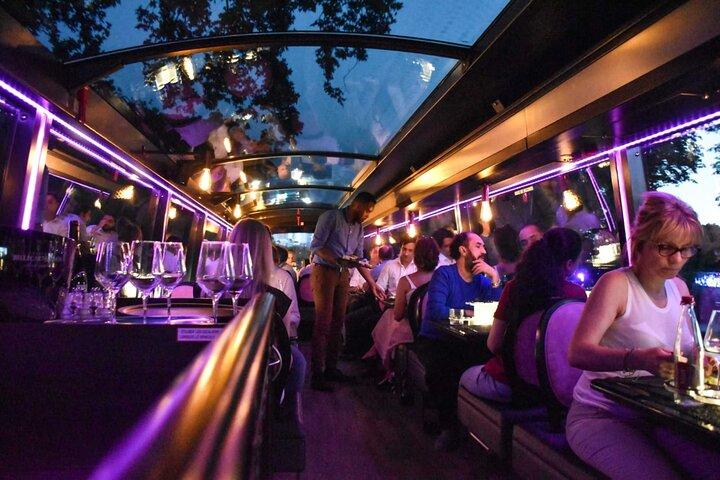 Champs-Elysées Dinner Paris by Night on a Panoramic Bus