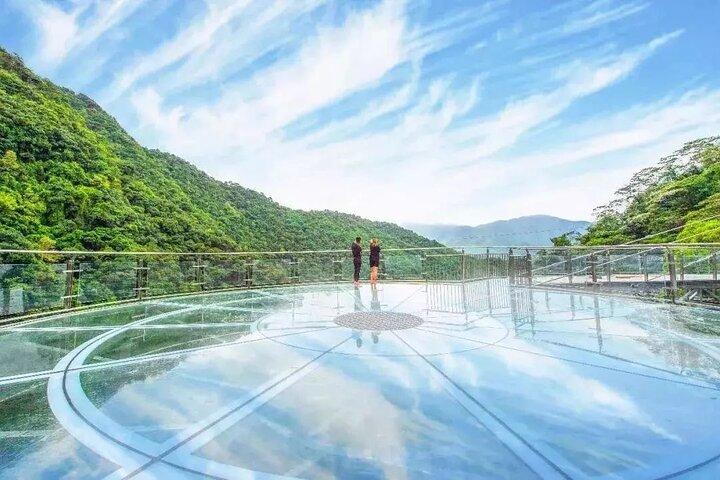 Gulong Gorge Glass Skywalk Bridge and waterfall View Private Tour