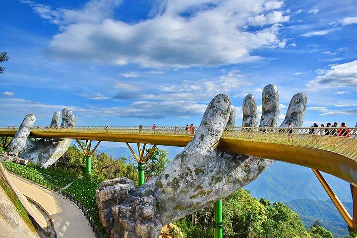 Hue: Private Car to Hoi An via Hai Van Pass & Golden Bridge
