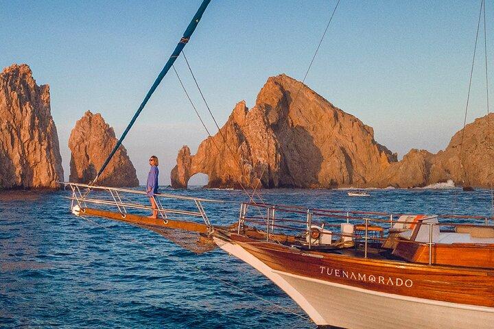 Romantic Sailboat Sunset: Live Music, Premium Bar & Dinner -Cabos