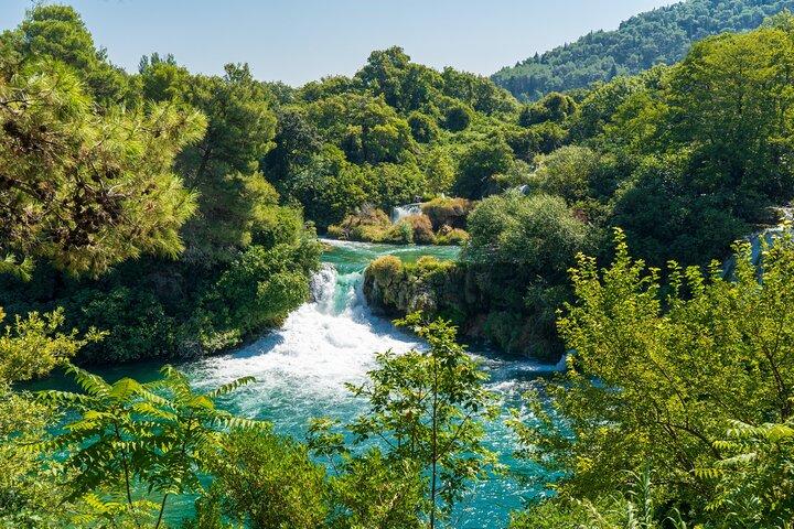 Private Krka Waterfalls tour with 30min Boat Cruse