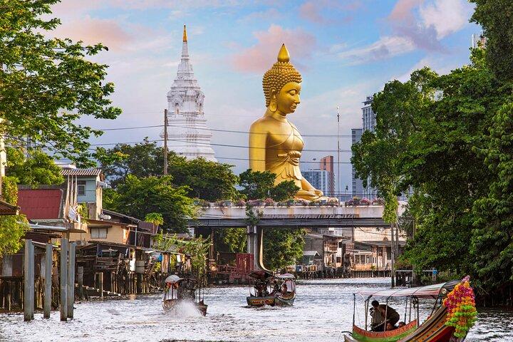 Bangkok: 3-Hour Longtail Boat Canal Tour to Big Buddha & Wat Arun