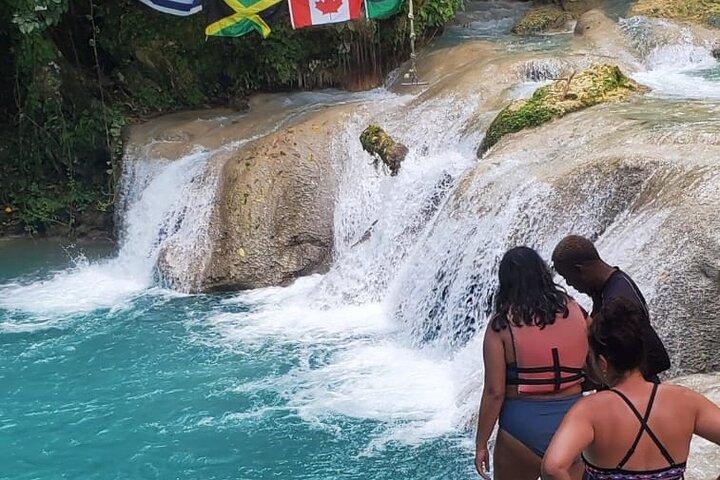 Dunns River Falls & Blue Hole Combo from Montego Bay with Pick Up