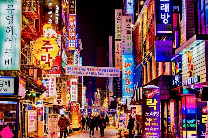 Private Tour Seoul Night with N-Tower Seoul Fortress Local Market