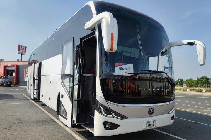 Dubai Airport to private Tours and Transfer by van, coach and bus