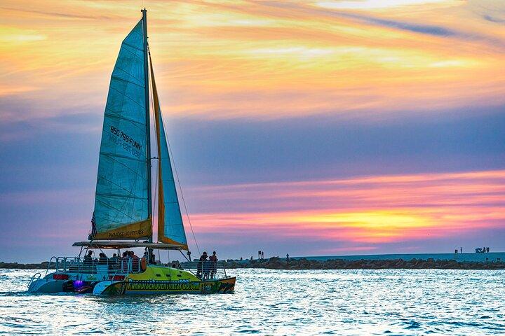 Sunset Dolphin Sail Aboard the Footloose Catamaran