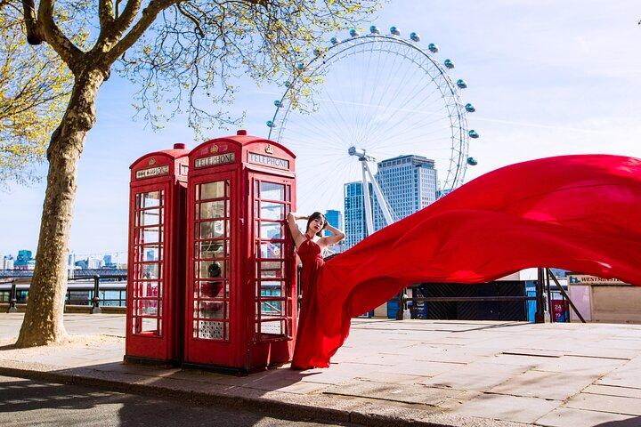 Private Epic Flying Dress Photoshoot in London