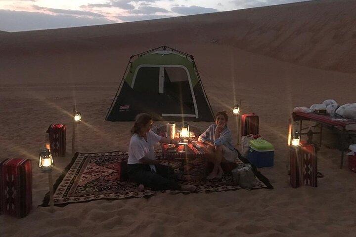 Private Liwa Overnight Camping with BBQ Dinner from Abu Dhabi