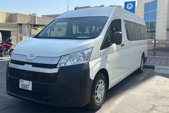 Dubai full day chauffer by 12 seater van