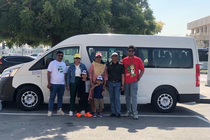 Dubai full day chauffer by 12 seater van