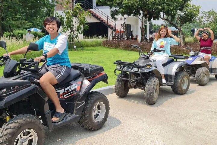 Ayutthaya Famous Temples Tour plus Floating Market and ATV Ride