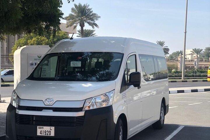 Hire a Van 12 Seater for Abu Dhabi trip