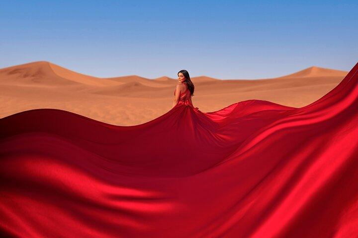 Flying dress photoshoot activity in Dubai