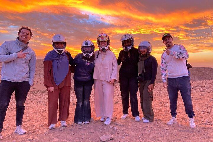 From Marrakech: Agafay Desert Quad Biking at Sunset & Dinner Show