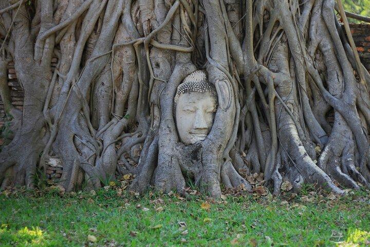 Bangkok: Ayutthaya's Iconic Attractions by Rail, Road and River