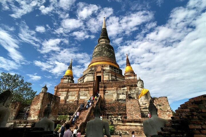 Bangkok: Ayutthaya's Iconic Attractions by Rail, Road and River