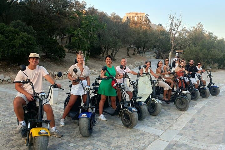 Athens: Premium Guided E-Scooter Tour in Acropolis Area