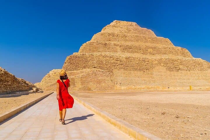 Day Tour to Dahshur Pyramids, Memphis, Sakkara and Felucca Trip