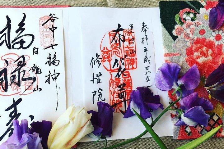 Temple Stamp Book Art Class with Artist in Shibuya