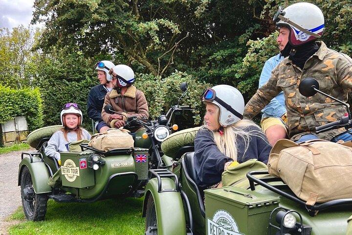 From Bayeux: 2-hour private sidecar tour in Normandy