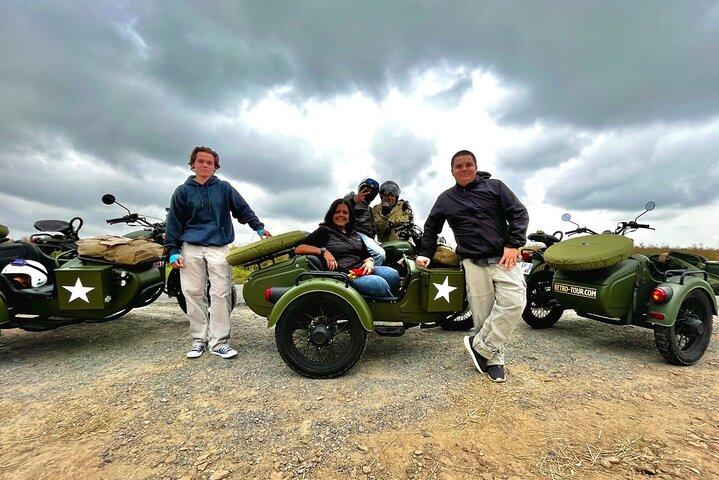 From Bayeux: 2-hour private sidecar tour in Normandy