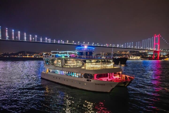 Istanbul Bosphorus Dinner Cruise Turkish Night with Private Table