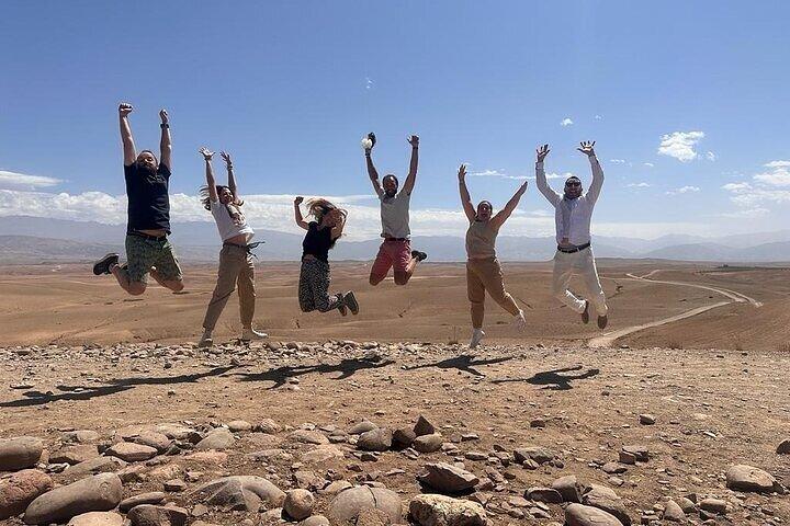 Agafay desert, quad , camel ride, luxury dinner