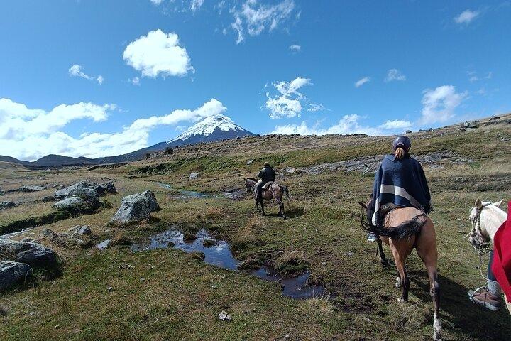 Cotopaxi volcano horseback ride and hike Private tour